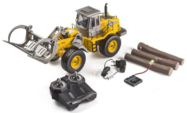 Koparko-ładowarka zdalnie sterowana Hobby Engine skala 1:14 Premium